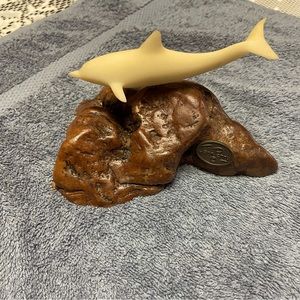 Vintage John Perry Sculpture of a Dolphin